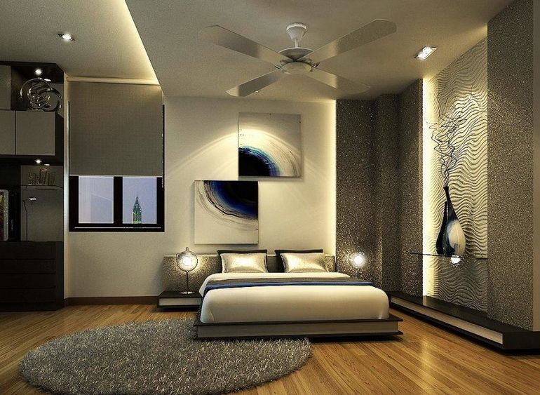 дизайнерские приемы для современной спальни