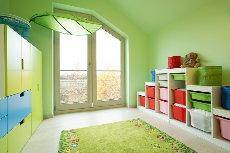 детская комната с системами хранения