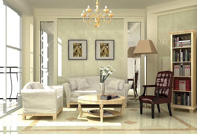 мебель стены и декор светлых оттенков для увеличения пространства