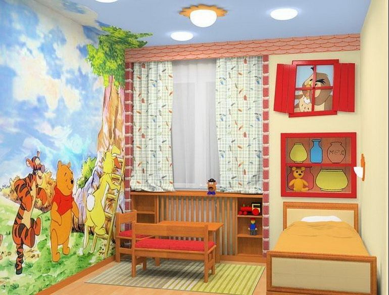 детская комната с элементами декора