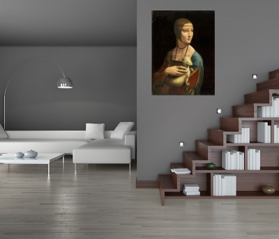 Постер Дама с горностаем, Да Винчи Леонардо, артикул poster_1566