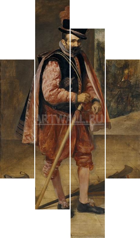 Модульная картина «Портрет шута Диего де Ацедо» на холсте и деревянном  подрамнике, артикул poster_28628