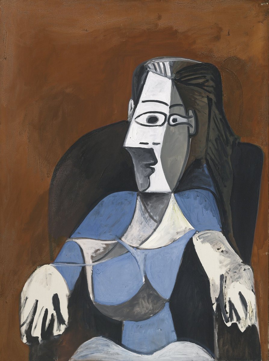 Картина Пикассо Пабло «Женщина в черном кресле», артикул poster_72899